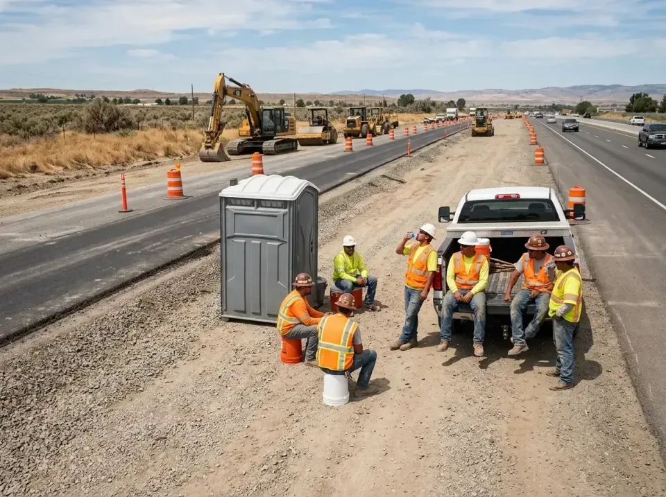 highway-road-construction-crew-007 — frequently asked questions, Porta Potty and Restroom Rentals in Seal Beach, CA